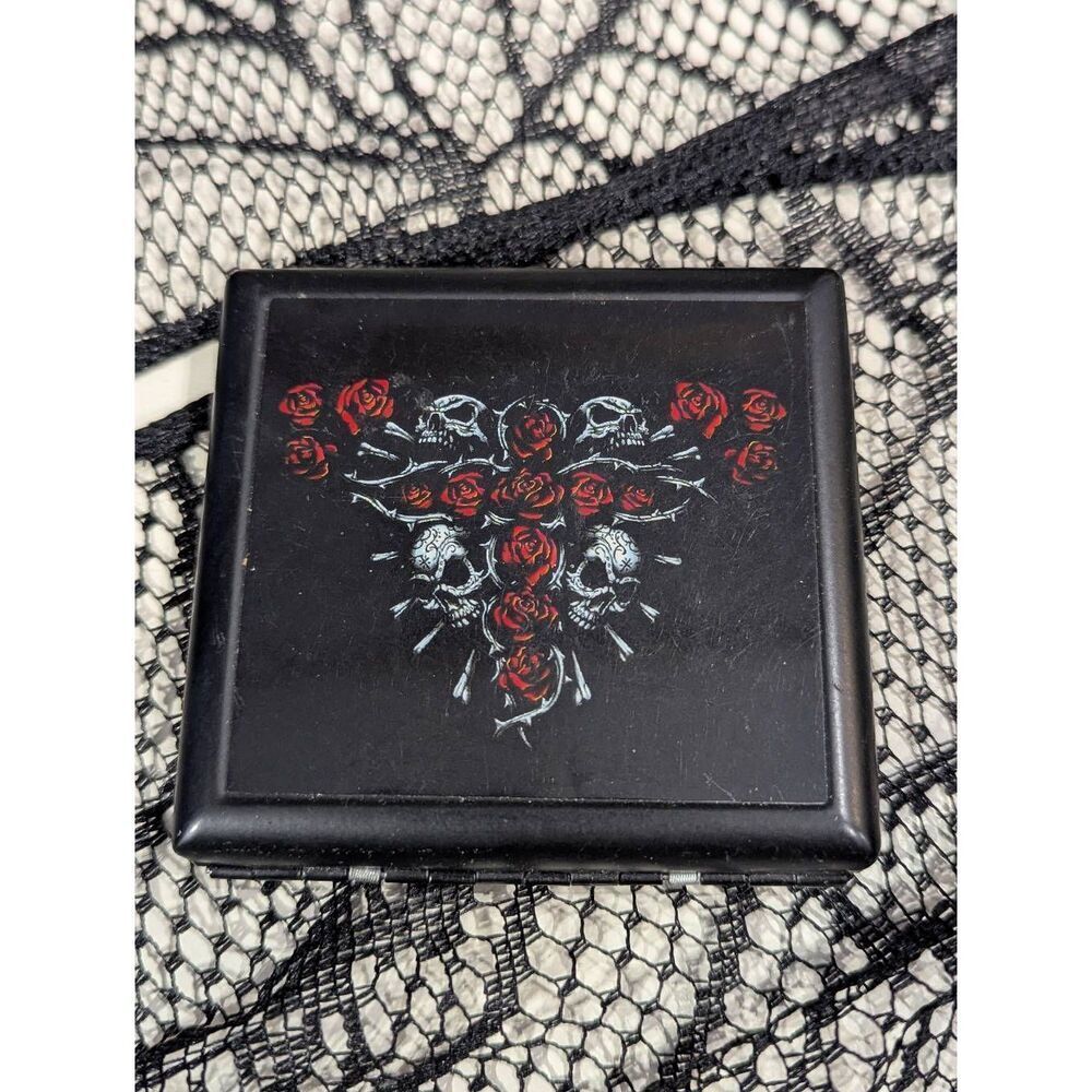 💎2/25 Short Cigarette Case Goth Emo Skulls
